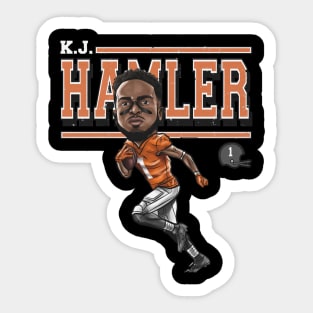 K.J. Hamler Denver Cartoon Sticker